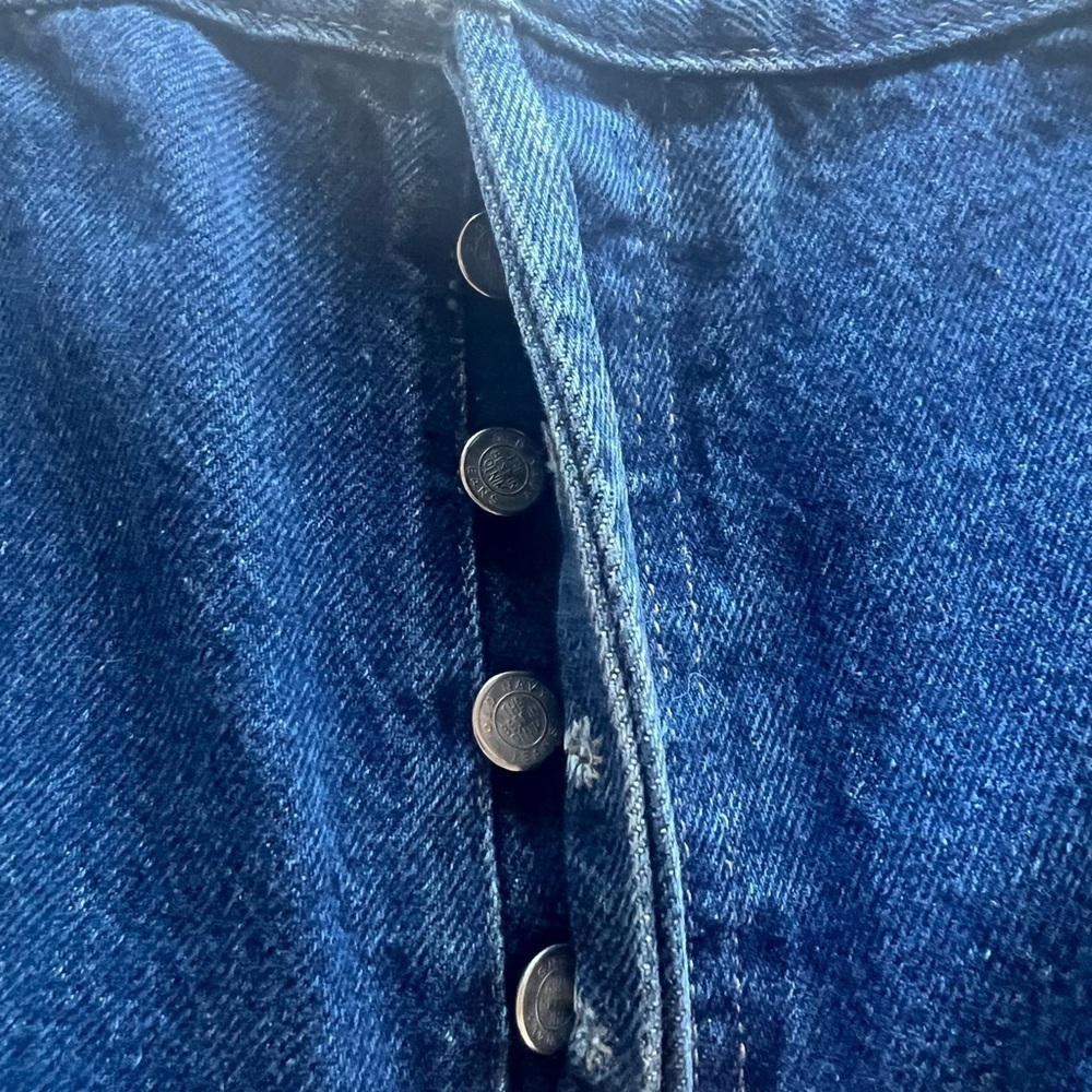 EUC Old Navy Jeans Mens Size 42 X 30 Blue Straight Leg Pants Button Fly 🔥🔥 (C2) - Picture 3 of 6